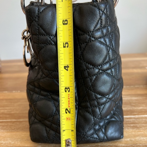 Authentic Christian Dior Cannage Lady Dior Soft Black Tote - Picture 12 of 16